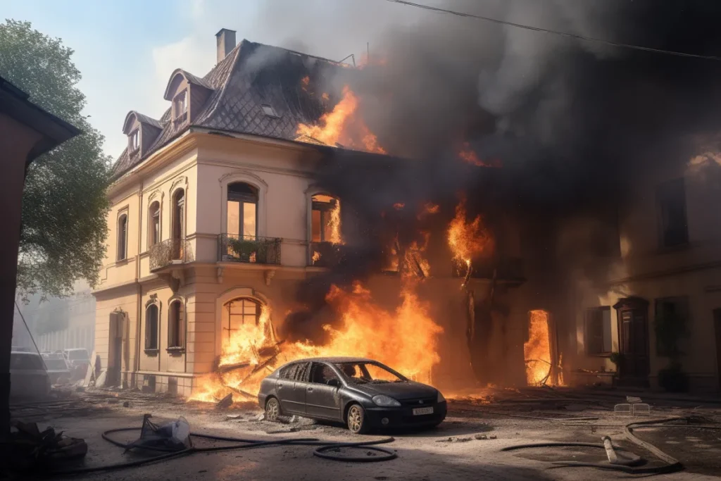 Prague Home Engulfed by Fire