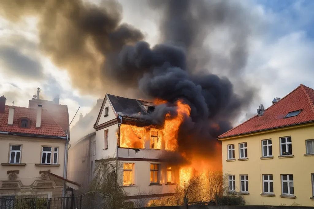 Prague Home Engulfed by Fire