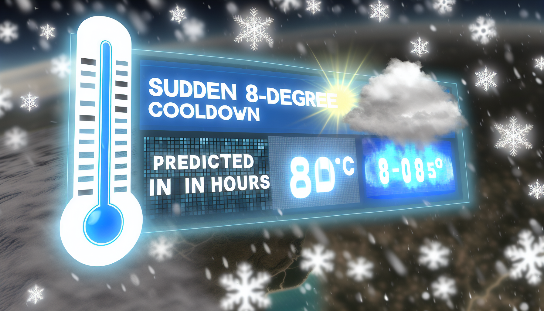 Temperature Drop Alert: Sudden 8-Degree Cooldown Predicted in Hours