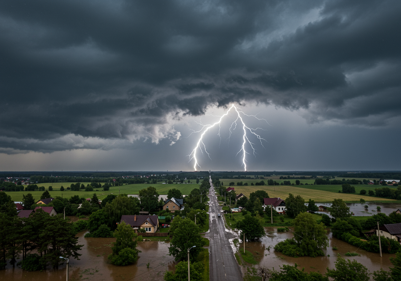 Severe Storms with Hail and Heavy Rain Hit Ústecko Region
