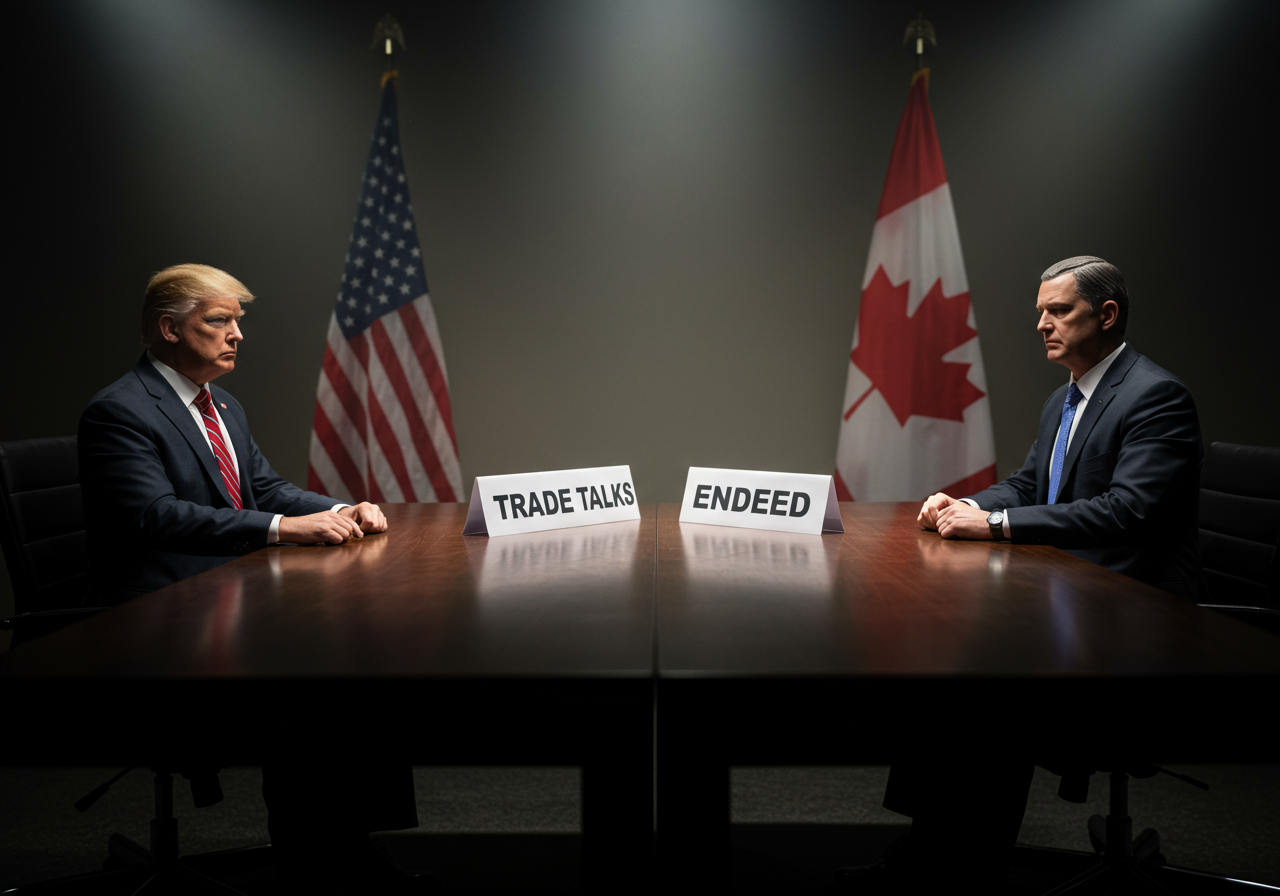 USA Ends Trade Talks with Canada, Cites Tax Dispute