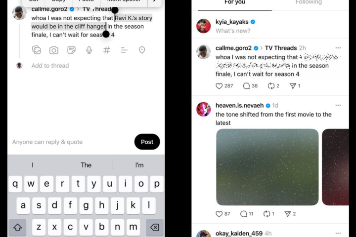 New Threads Feature Keeps Spoilers at Bay for Seamless Browsing