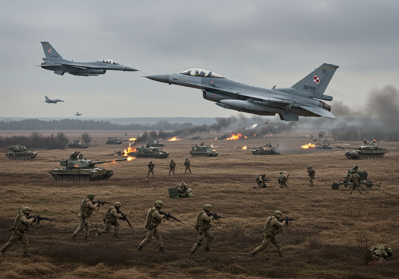 Russia's Extensive Offensive on Ukraine Spurs Polish Fighter Jet Deployment