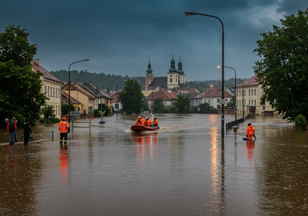 Heavy Rains Expected in Moravia Prompting Flood Alert Authorities