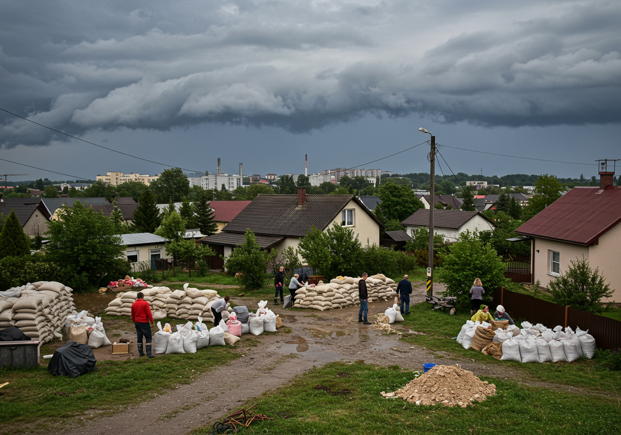 Communities in Moravian-Silesian Region Brace for Heavy Rainfall