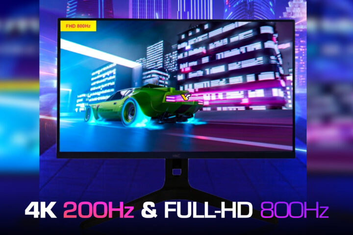 Revolutionary HKC Gaming Monitor Boasts 800Hz Full-HD and 4K Options