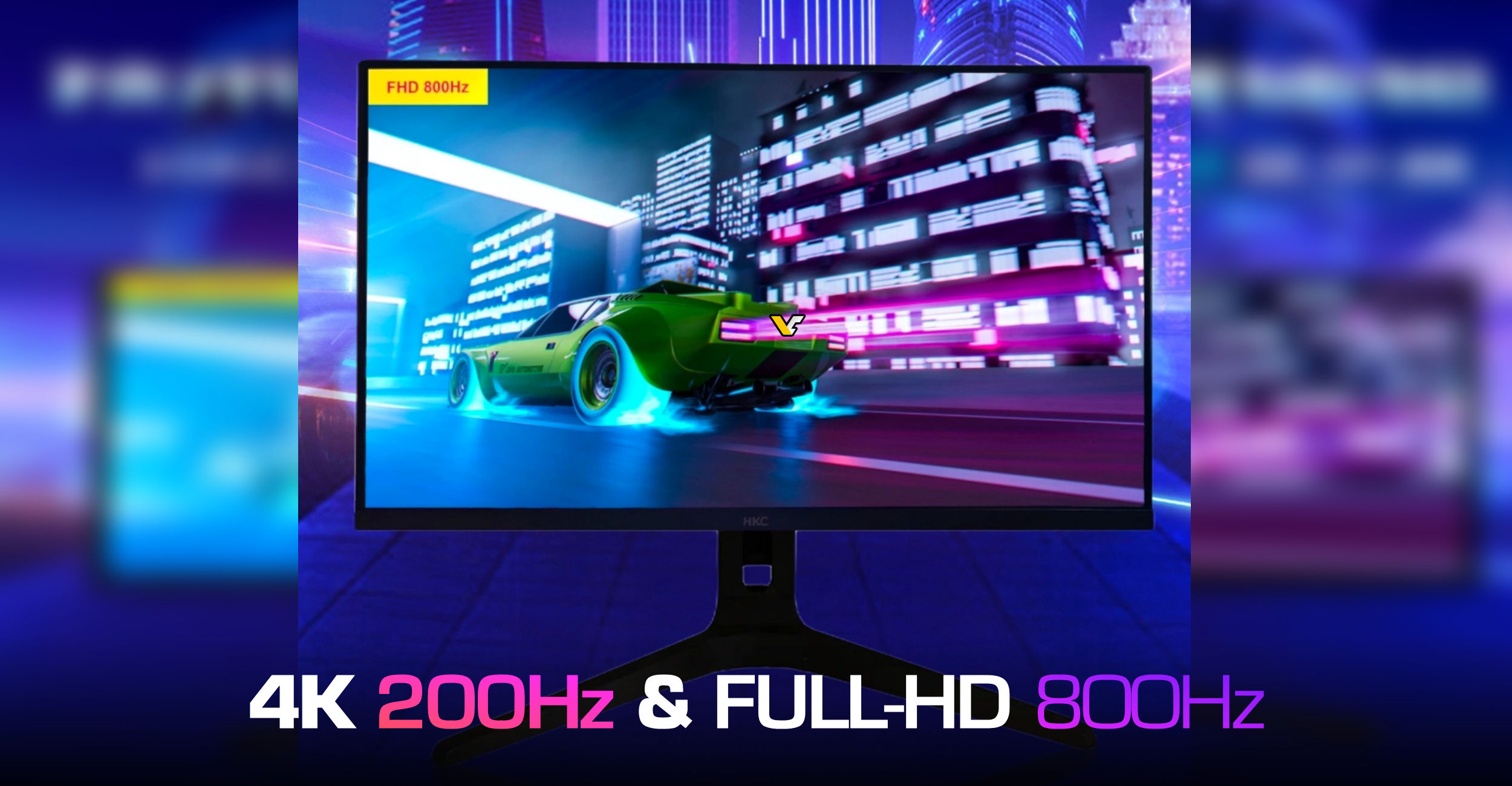 Revolutionary HKC Gaming Monitor Boasts 800Hz Full-HD and 4K Options