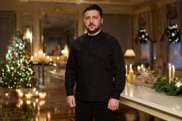 Zelensky Expresses Ukrainians' Resilient Hopes in Christmas Eve Message