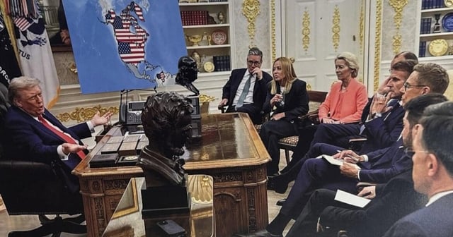 Trump Sparks Buzz with Altered U.S. Flag Map Covering Canada