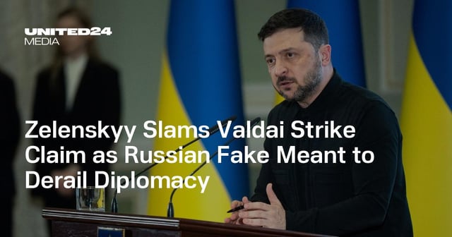 Zelenskyy Denounces False Valdai Claims as Russian Diplomacy Disruption