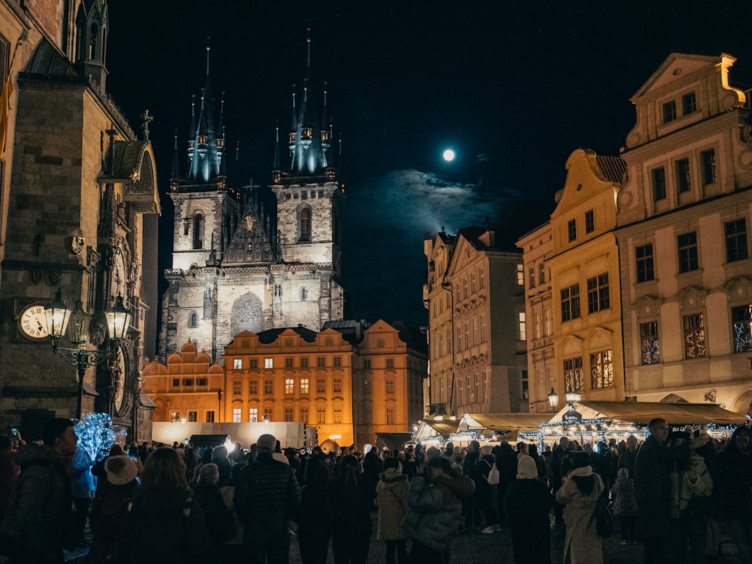 Prague in December — Christmas market and snow