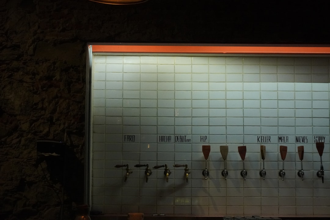 Prague craft beer bar with rotating taps